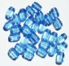30 10x7mm Light Sapphire Faceted Oval Beads